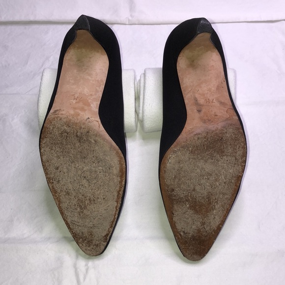 Evan-Picone “Grace,” Black Arianna Silk Pumps/Heels, W7.5M, w/3” heel - Picture 8 of 15